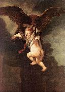 Rape of Ganymede dh Rembrandt